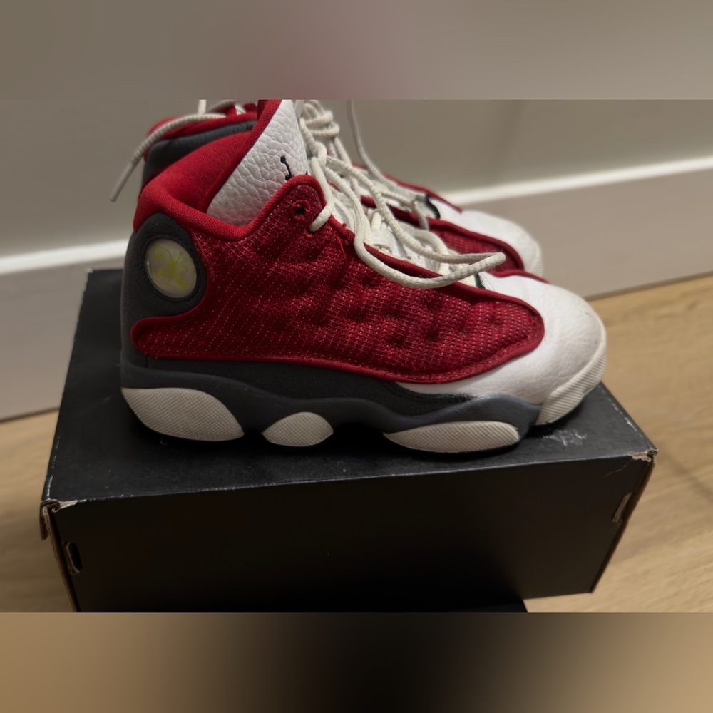 Jordan Kids Red and White Sneakers